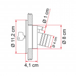 Fiamma Vesisäiliön Täyttö Musta