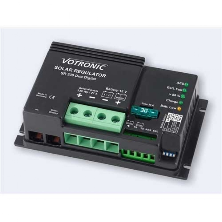 Votronic Lataussäädin SR 330 ryhmässä Matkailuvaunu & Matkailuauto / Elektroniikka / Aurinkopaneelit / Aurinkopaneelisäätimet @ Campmarket (66461)