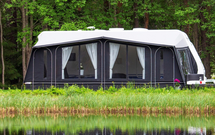 Svenska-Tält Residens 300 ryhmässä Etuteltat & Markiisit / Asuntovaunun Etuteltat / A-mitta Teltat / Syvyys 3,0m @ Campmarket (66510)