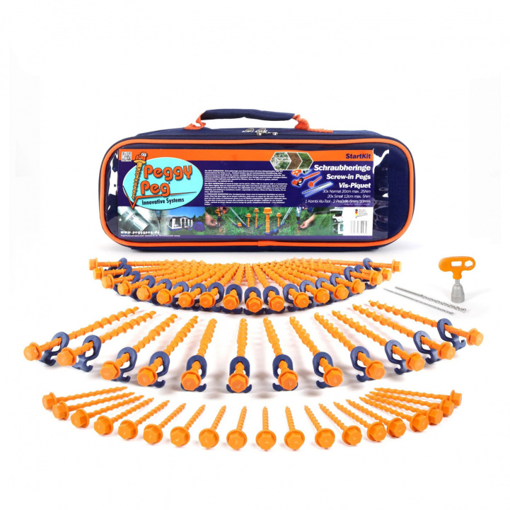 Peggy Peg Aloituspaketti ryhmässä Etuteltat & Markiisit / Tarvikkeet - Varaosat / Etuteltta Tarvikkeet / Peggy Peg @ Campmarket (66580)