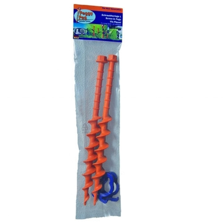 Peggy Peg Maaruuvi 31cm 2kpl ryhmässä Etuteltat & Markiisit / Tarvikkeet - Varaosat / Etuteltta Tarvikkeet / Peggy Peg @ Campmarket (66586)