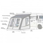 Lufttält Atmosphere 350 Asuntovaunu