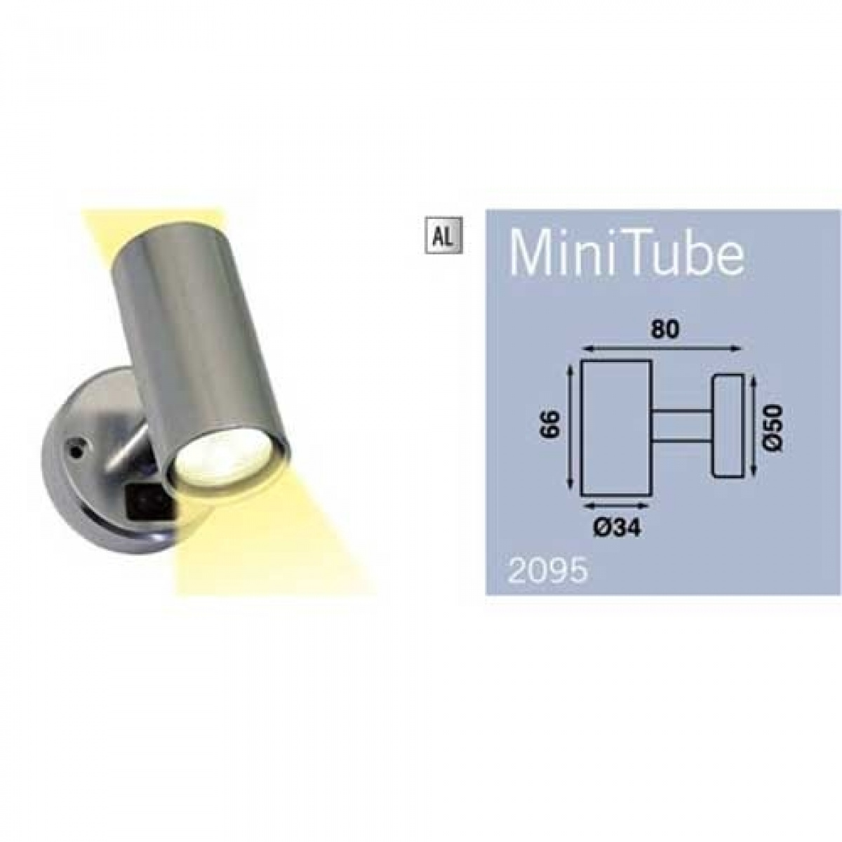 Kohdevalo Mini Tube D2 ryhmässä Matkailuvaunu & Matkailuauto / Elektroniikka / Sisävalaistus / Kohdevalot @ Campmarket (66929)