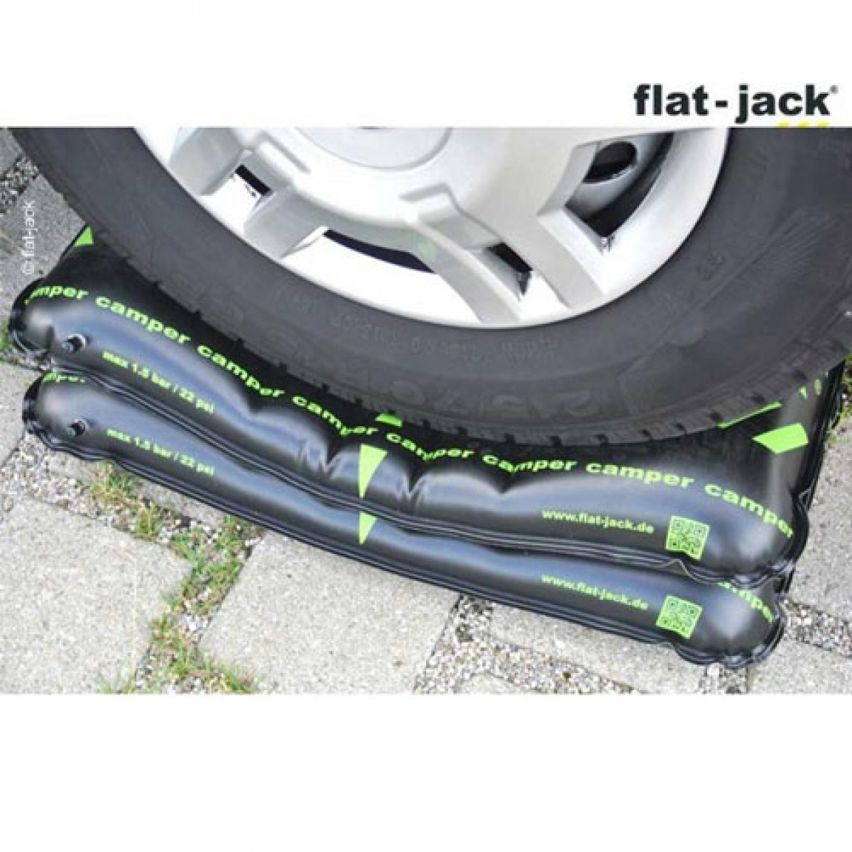 Flat Jack Tasotyyny 255mm ryhmässä Matkailuvaunu & Matkailuauto / Koriosat / Ajokiilat @ Campmarket (67016)