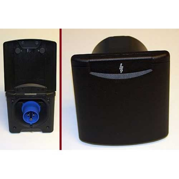 Sähkö Liitäntärasia 230V/16A ryhmässä Matkailuvaunu & Matkailuauto / Elektroniikka / Pistorasiat/Katkaisijat & Lisävarusteet / Sähkösyöttö & Liitäntä @ Campmarket (67026)