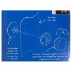 Dometic Limpet Seinäkiinnittimet 8 kpl 45 mm.