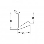 Vaatekoukku Telttauraan 1kpl