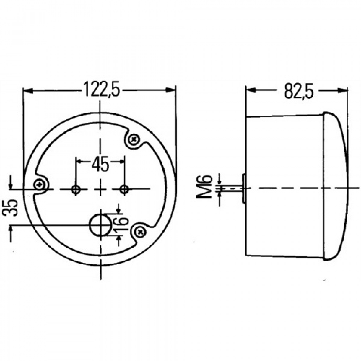 Vilkkuvalo Hella 12V ryhmässä Matkailuvaunu & Matkailuauto / Elektroniikka / Liikenne- & Ulkovalaistus / Muu Valaistus @ Campmarket (67662)