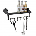 Hylly Koukuilla Imukuppikiinnikkeillä