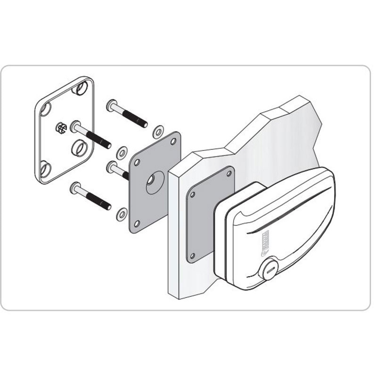 Turvalukko Fiamma SafeDoor ryhmässä Matkailuvaunu & Matkailuauto / Lukot & Varusteet / Turvalukot @ Campmarket (68243)