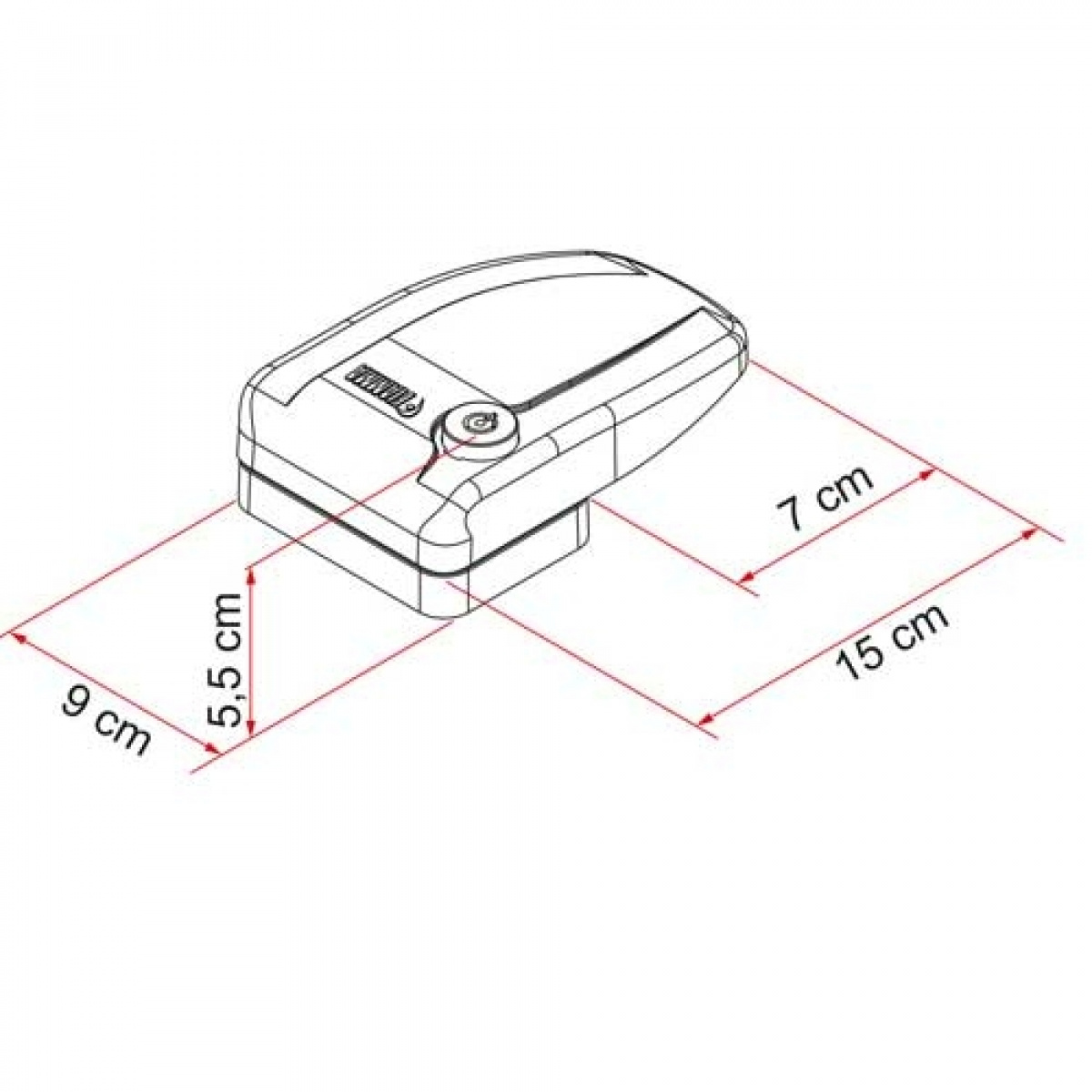 Fiamma Turvalukko Safe Door Frame ryhmässä Matkailuvaunu & Matkailuauto / Lukot & Varusteet / Turvalukot @ Campmarket (68583)