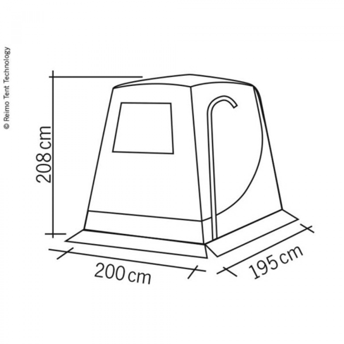 Reimo Takateltta Upgrade Premium VW T5/T6 ryhmässä Matkailuvaunu & Matkailuauto / Pakettiautot & Retkeilyautot / Teltat / Runkoteltat @ Campmarket (69937)