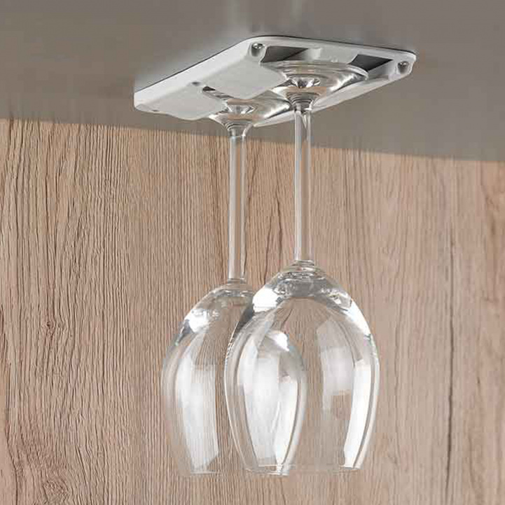 Punaviinilasin Pidike 2-kpl Beige/Harmaa ryhmässä Kotitalous & Keittiö / Keittiötarvikkeet / Koukut & Hyllyt @ Campmarket (70356)