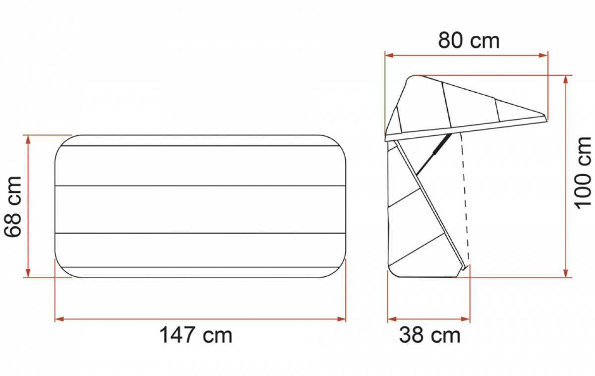 Fiamma Ultra-Box 360 ryhmässä Matkailuvaunu & Matkailuauto / Koriosat / Polkupyörätelineet / Lisätarvikkeet @ Campmarket (70388)