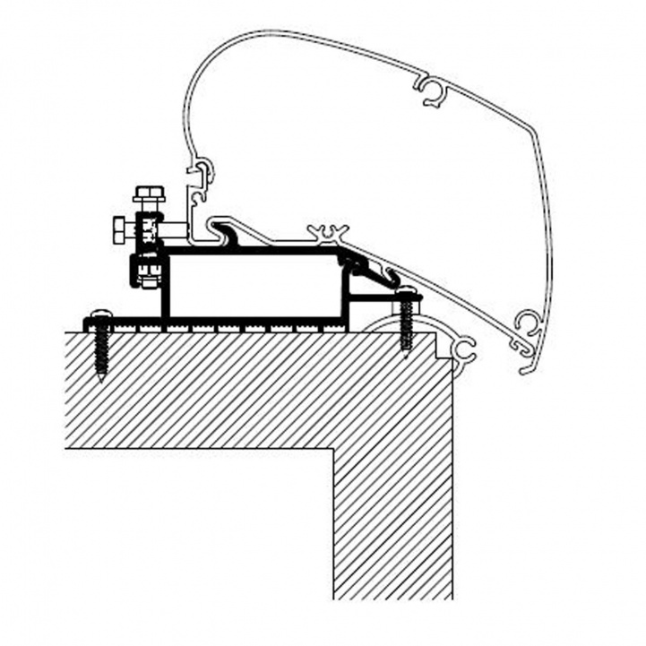 Thule Markiisiadapteri 6000-sarja Setti ryhmässä Etuteltat & Markiisit / Markiisit / Matkailuauto Markiisit / Thule/Omnistor / Adapterit @ Campmarket (70600)