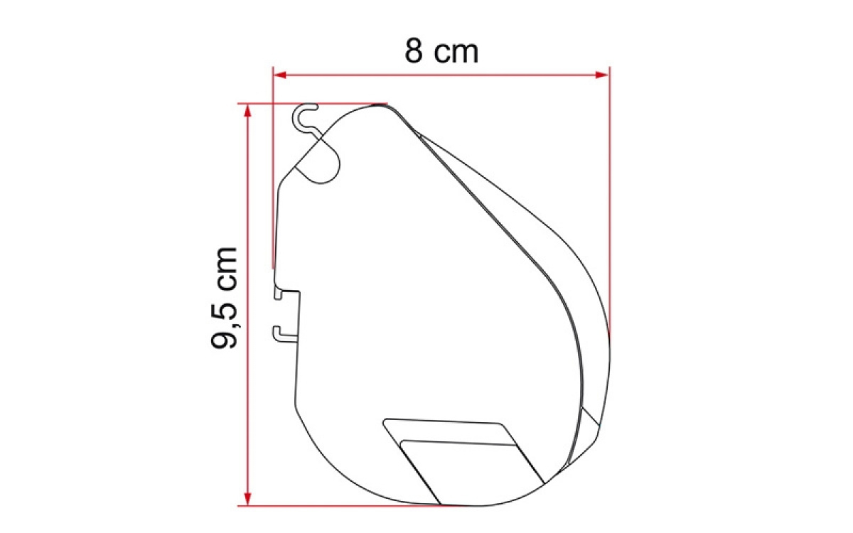 Fiamma F35 Pro Titanium ryhmässä Etuteltat & Markiisit / Markiisit / Matkailuauto Markiisit / Fiamma / Kattoon Asennettavat @ Campmarket (70776)