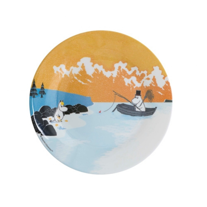 Muumi Lautanen Metsä & Järvi Oranssi ryhmässä Kotitalous & Keittiö / Tarjoilu / Lasten Astiat @ Campmarket (71113)