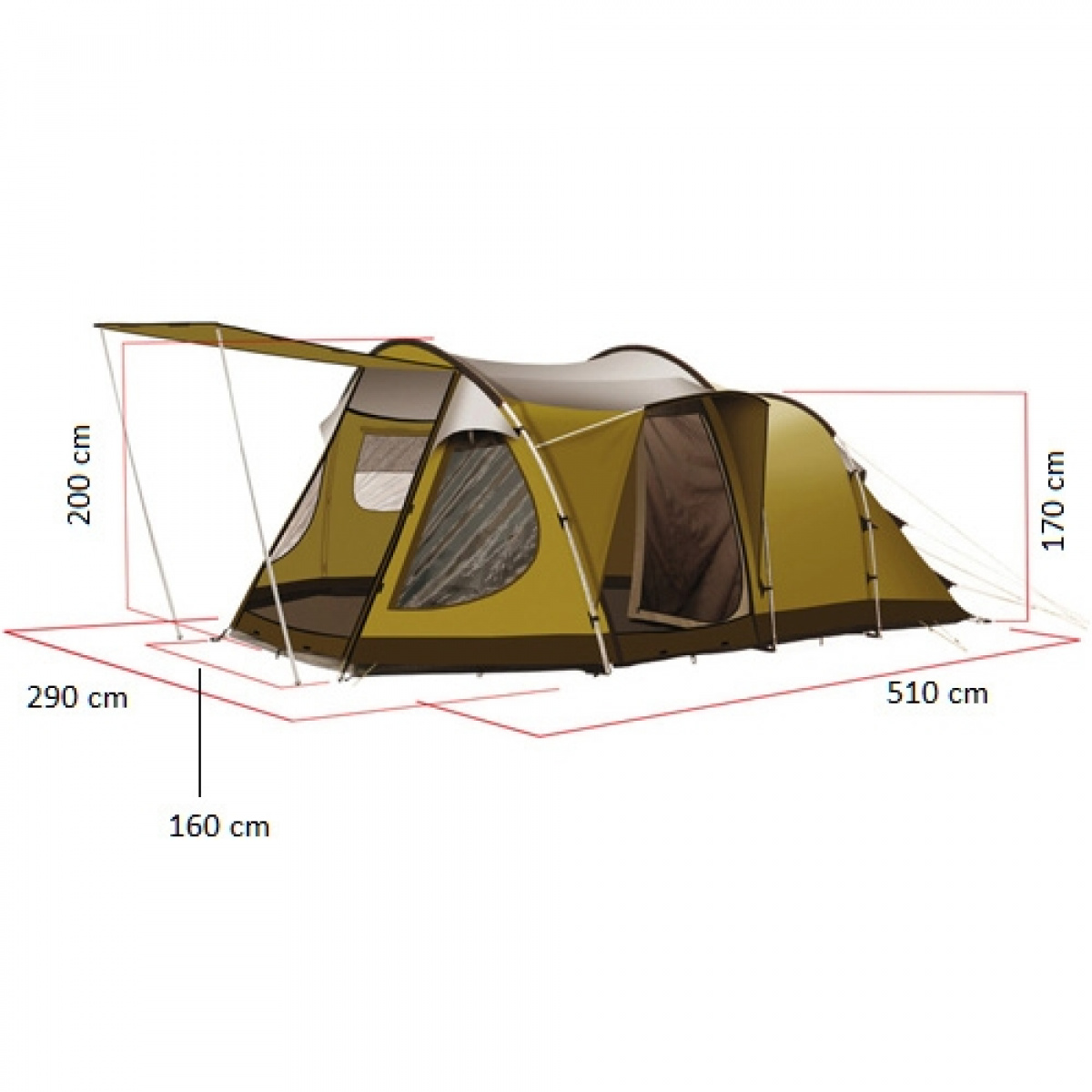 ReimoTent Retkeilyteltta Dakota Z5 Deluxe ryhmässä Etuteltat & Markiisit / Muut Teltat @ Campmarket (71392)