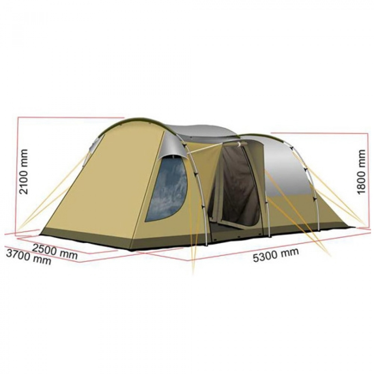 ReimoTent Retkeilyteltta Silvretta 2 Z6 ryhmässä Etuteltat & Markiisit / Muut Teltat @ Campmarket (71395)