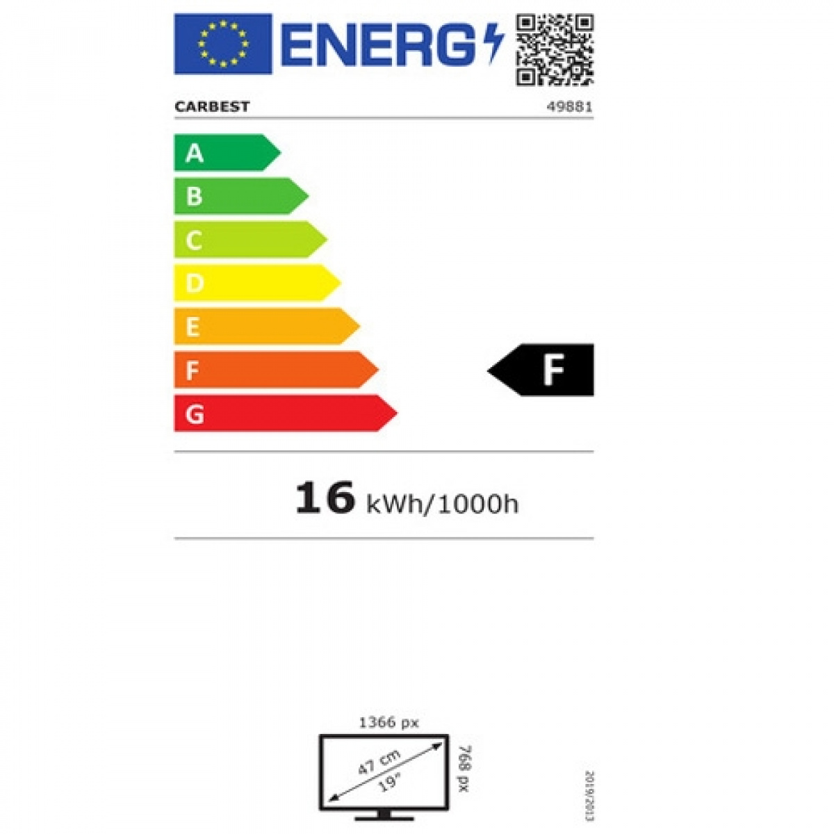 Carbest Äly-TV LED 18,5 tuumaa HD Ready ryhmässä Matkailuvaunu & Matkailuauto / Elektroniikka / TV, Kuva & Ääni / TV, Kuva & Ääni @ Campmarket (71434)