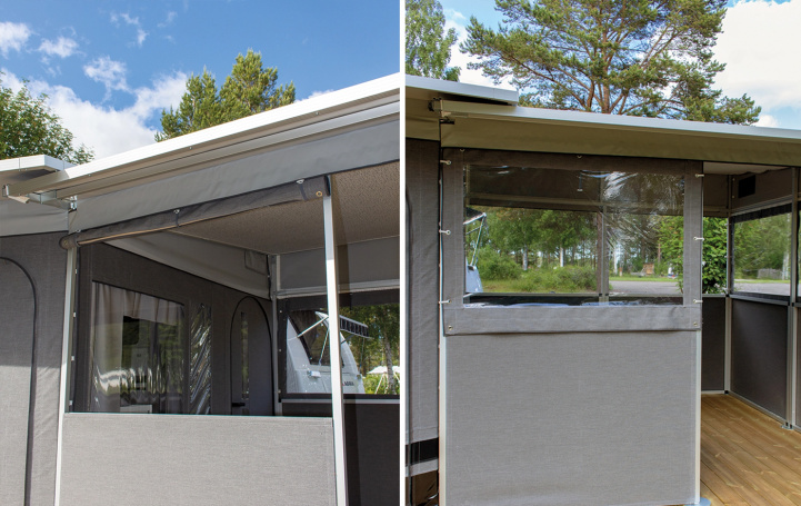 Svenska-Tält Puolikas Ikkunaosa 1,26 m Terassi ryhmässä Etuteltat & Markiisit / Asuntovaunun Etuteltat / Villa Teltta / Lisävarusteet Standby Telttaan @ Campmarket (72422)