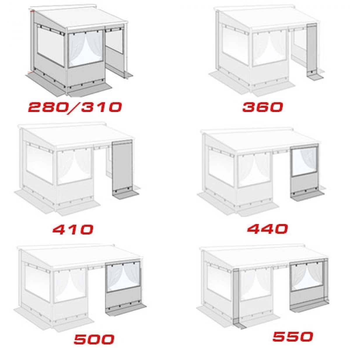 Fiamma Privacy Room Caravanstore Light XL ryhmässä Etuteltat & Markiisit / Markiisit / Matkailuvaunu Markiisit / Päädyt & Etupaneelit Matkailuvaunun Markiiseihin / Pääty- ja Etupaneelit Caravanstore XL @ Campmarket (72725)