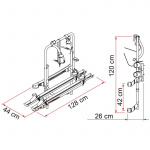 Fiamma Carry-Bike 200 DJ Sprinter. Musta.