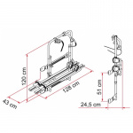 Fiamma Carry-Bike 200 DJ Van. Deep Black