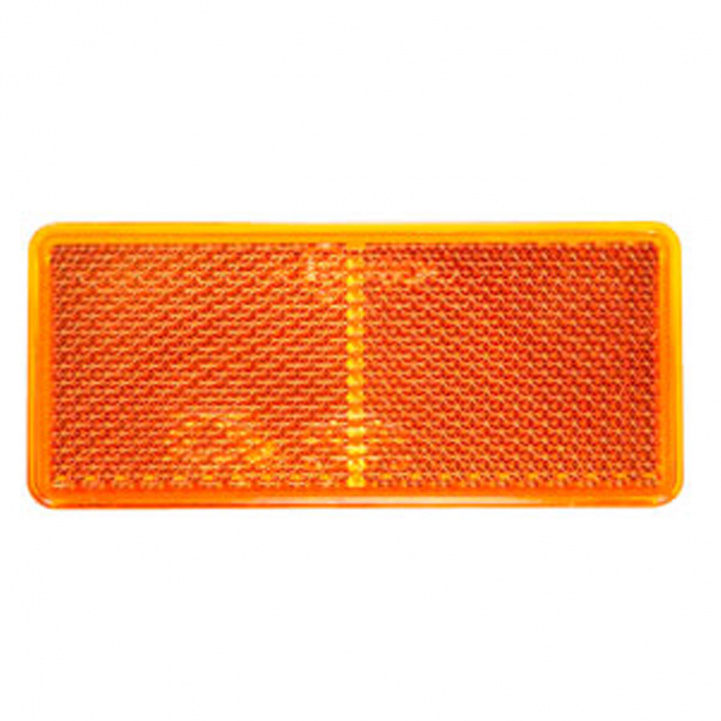 Heijastin Keltainen 69x31,5mm Itsestään Liimautuva ryhmässä Matkailuvaunu & Matkailuauto / Elektroniikka / Liikenne- & Ulkovalaistus / Heijastimet @ Campmarket (74159)