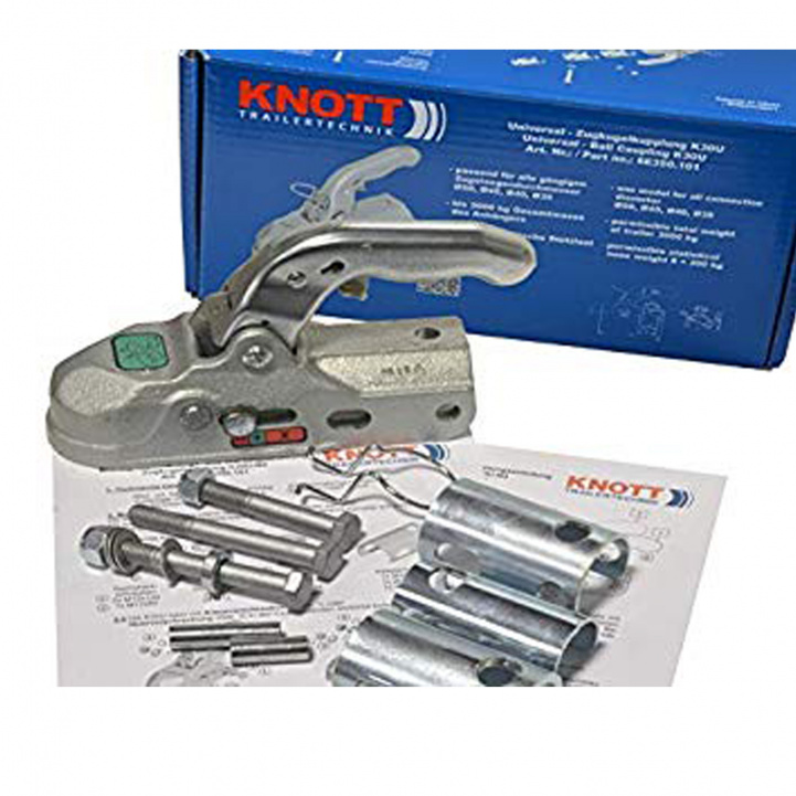 Knott Kuulakytkin 35/40/45/50 Lyhyt + Vaakasuora ryhmässä Matkailuvaunu & Matkailuauto / Koriosat / Mover/Kytkentäapu / Kuulakytkimet @ Campmarket (74226)