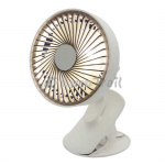 Ladattava Tuuletin Klipsillä ja LEDillä