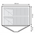 Festivaaliteltta 2 hengelle