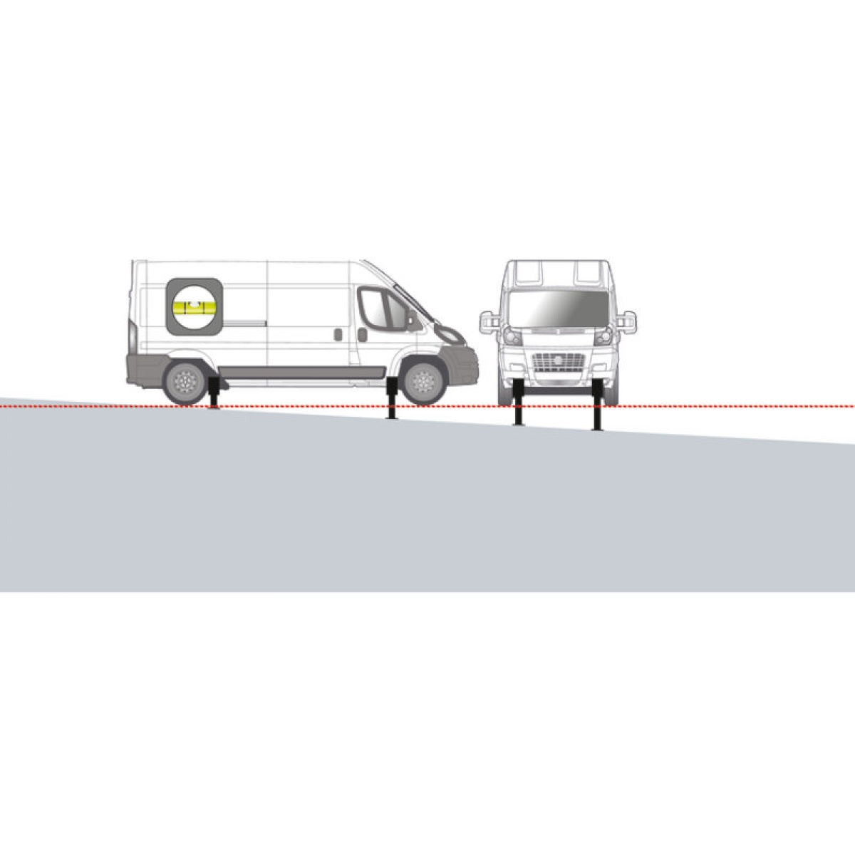  ryhmässä Matkailuvaunu & Matkailuauto / Koriosat / Tukijalat @ Campmarket (74288)