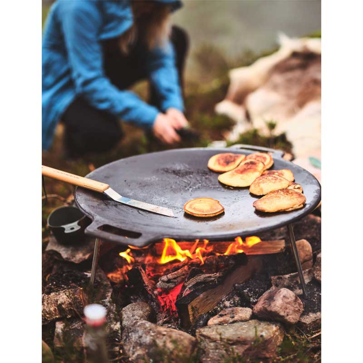 Muurikka Paistinlasta Ruostumatonta Terästä 34cm ryhmässä Kotitalous & Keittiö / Grillit / Grilli Lisävarusteet @ Campmarket (75250)