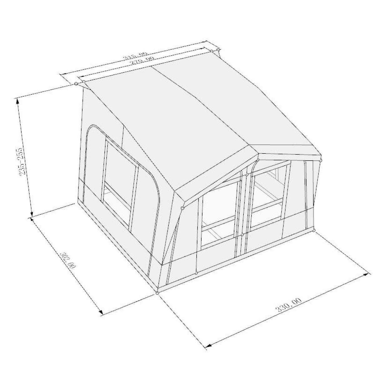 Wera Bohus Air 330 ryhmässä Etuteltat & Markiisit / Asuntovaunun Etuteltat / Ilmateltat / Kaikki Ilmateltat Matkailuvaunuun @ Campmarket (75410)