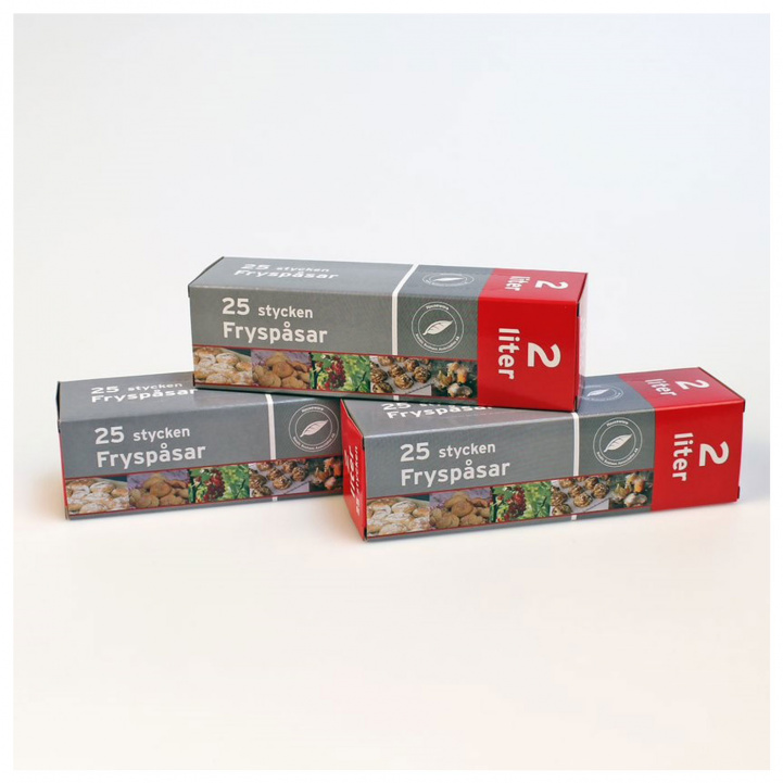 Pakastinpussi LDPE Muovia 2 Litraa 25kpl ryhmässä Kotitalous & Keittiö / Keittiötarvikkeet / Ruokasäilytys @ Campmarket (76149)