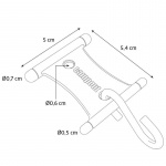 Campout Ripustin S-koukulla Telttauraaan 5 - 8 mm 6 kpl
