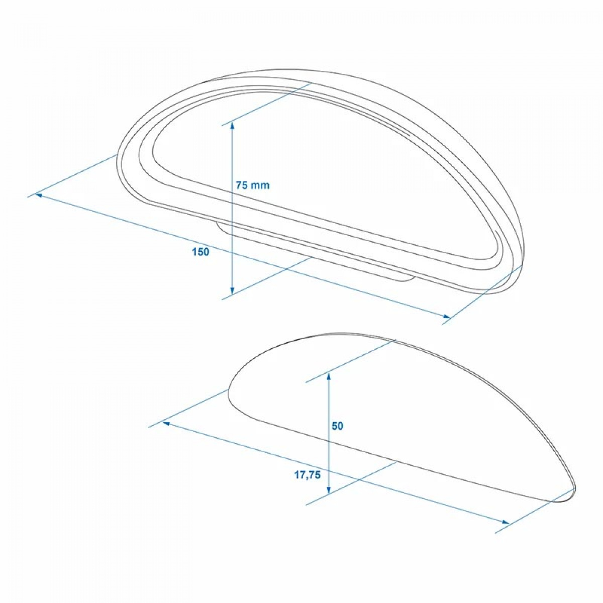 ProPlus kuollut Kulmapeili Kiinteä ryhmässä Matkailuvaunu & Matkailuauto / Koriosat / Taustapeilit @ Campmarket (76723)