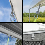 ProPlus Ripustin S-koukulla Uralistaan 5/6mm ja 7/8mm 6-pakkaus