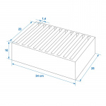 ProPlus Lautasteline Pehmeää Vaahtomuovia
