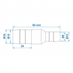 ProPlus Pienentäjä 19-12mm 2 kpl