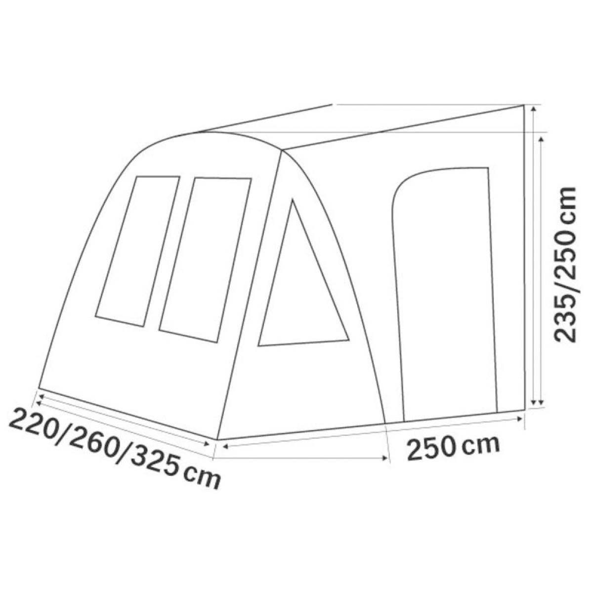 ReimoTent Ilmateltta One Beam Air ryhmässä Etuteltat & Markiisit / Asuntovaunun Etuteltat / Ilmateltat / Reimo Ilmateltat @ Campmarket (77230)