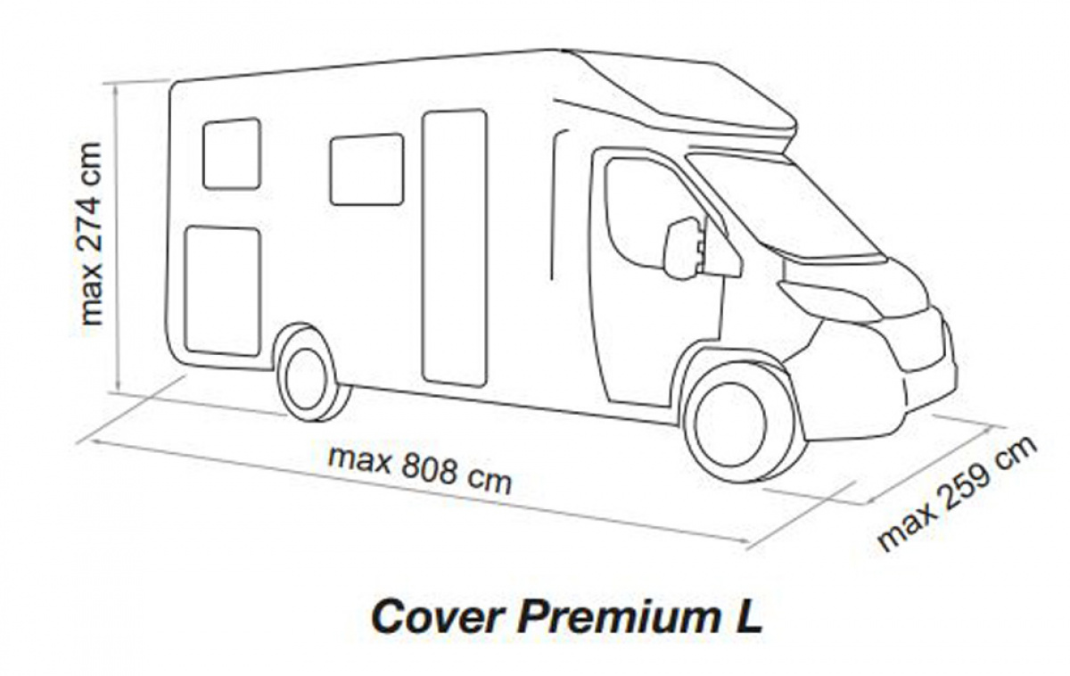 Fiamma Matkailuauton Suoja Premium L ryhmässä Matkailuvaunu & Matkailuauto / Tekstiilimatot & Päälliset / Suojat @ Campmarket (77696)