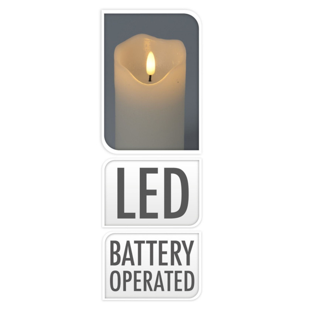 Led Kynttilä Valo 7x10cm ryhmässä Koti & Sisustus / Valaistus & Lyhdyt @ Campmarket (77919)