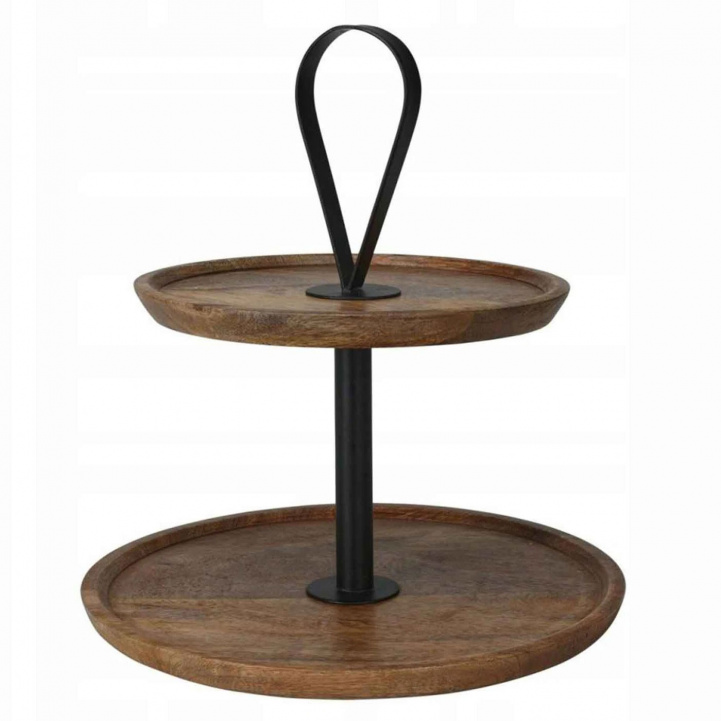 Kakkualusta Mangopuuta 32cm ryhmässä Kotitalous & Keittiö / Tarjoilu / Tarjottimet @ Campmarket (77933)