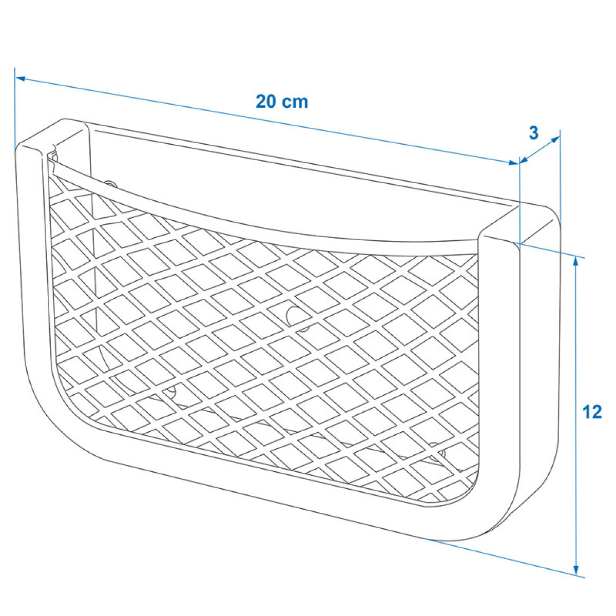 ProPlus Säilytyslokero 20x12x3 cm ryhmässä Muut Tuotteet / Autotarvikkeet @ Campmarket (78326)