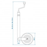 ProPlus Tukipyörä 48 mm Vaa-alla