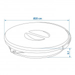 ProPlus Kokoontaitettava Ämpäri Kannella 5L