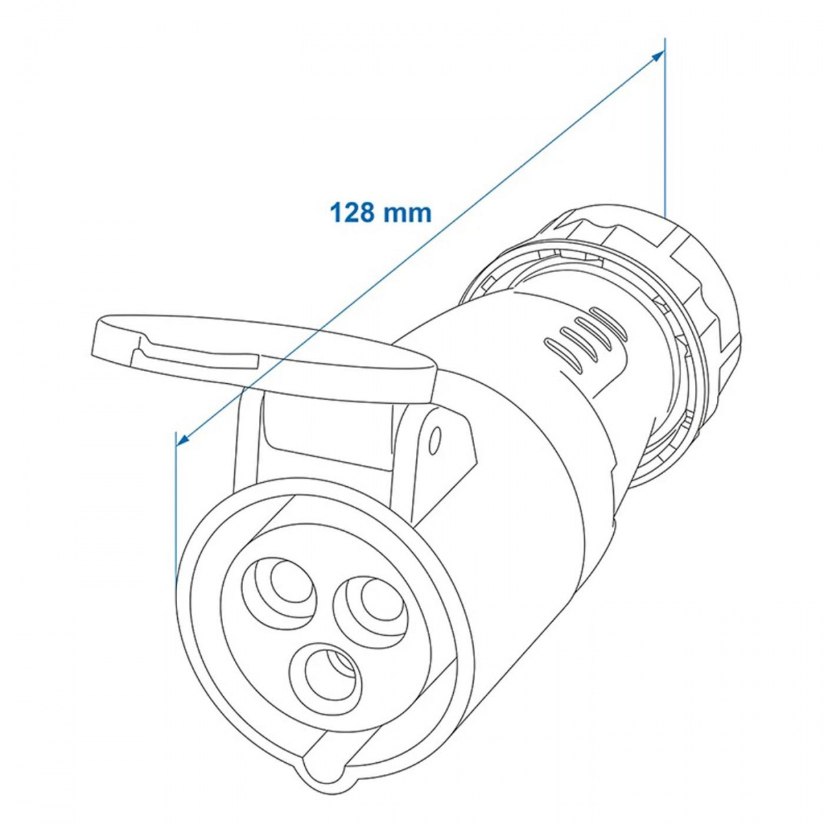 ProPlus CEE -liitäntä 16A ryhmässä Matkailuvaunu & Matkailuauto / Elektroniikka / Liitäntäkaapelit @ Campmarket (78393)