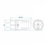 ProPlus Urosliitin Schuko